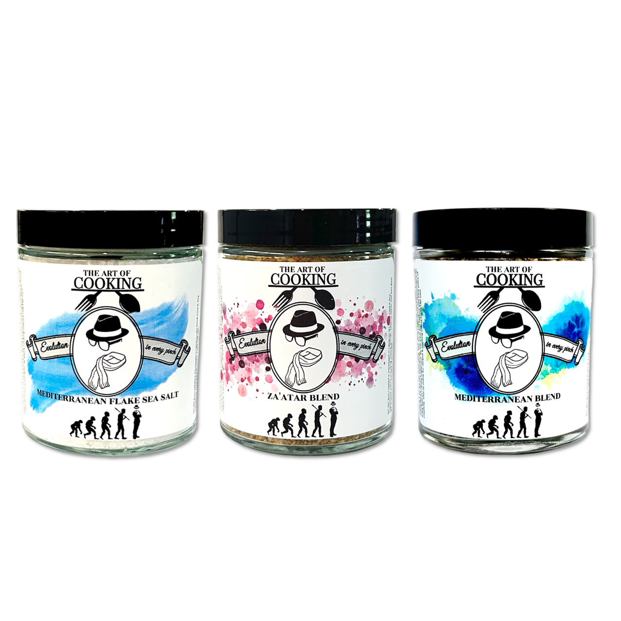 Mediterranean Trio — Za'atar, Mediterranean Blend & Flaky Sea Salt in One Essential Bundle