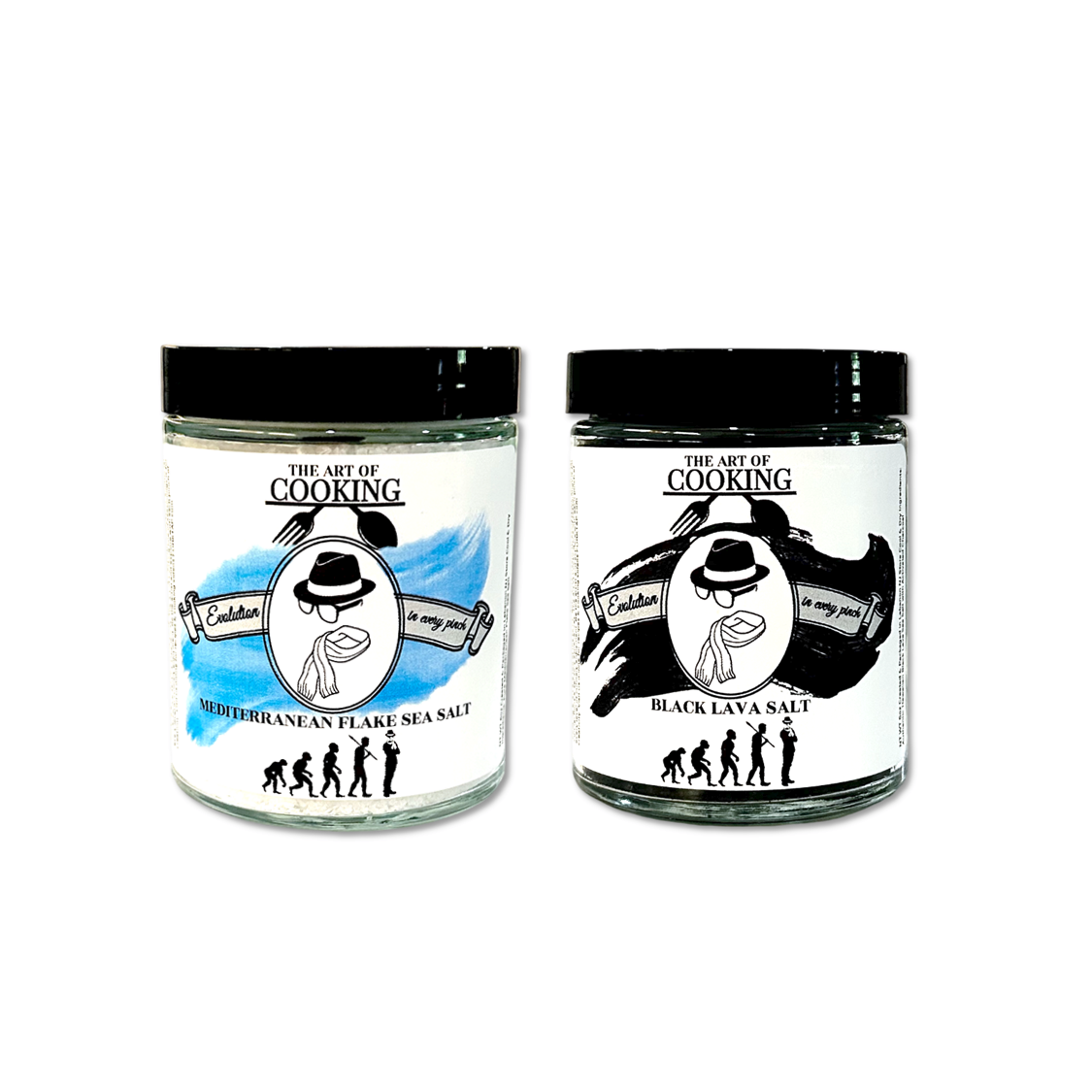 Black Lava Salt & Mediterranean Flaky Salt Bundle — Two Premium Finishing Salts, One Stunning Pair