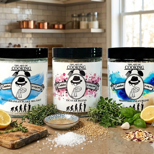 3 Mediterranean Seasonings set from Funky Fishmonger and Forktap.com